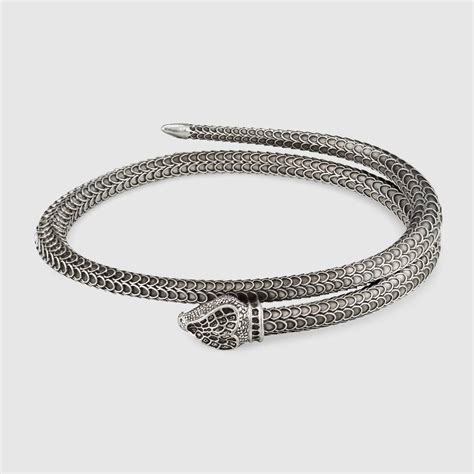 gucci garden snake bracelet|gucci silver garden snake bracelet.